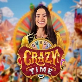 Logo of Crazy Time from Evolution at Lizaro Casino